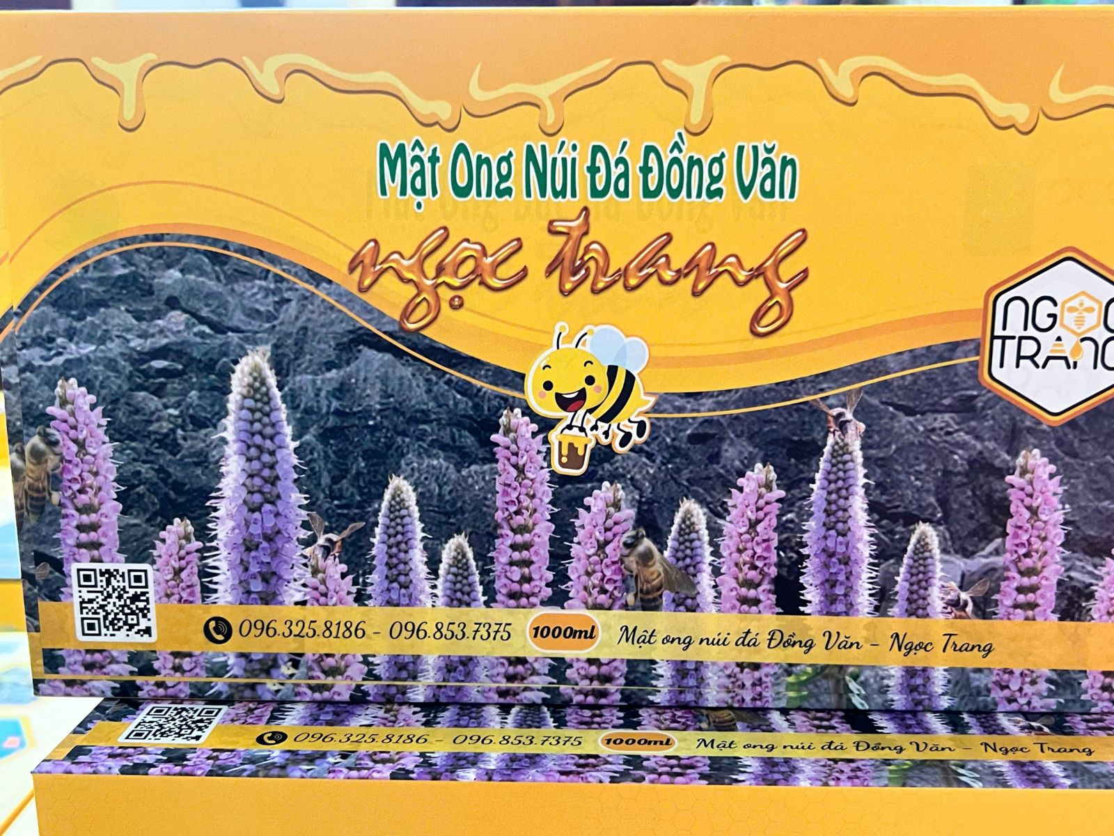 Mật ong núi đá đặc biệt hộp thuỷ tinh  1000ml OCOP 3 sao